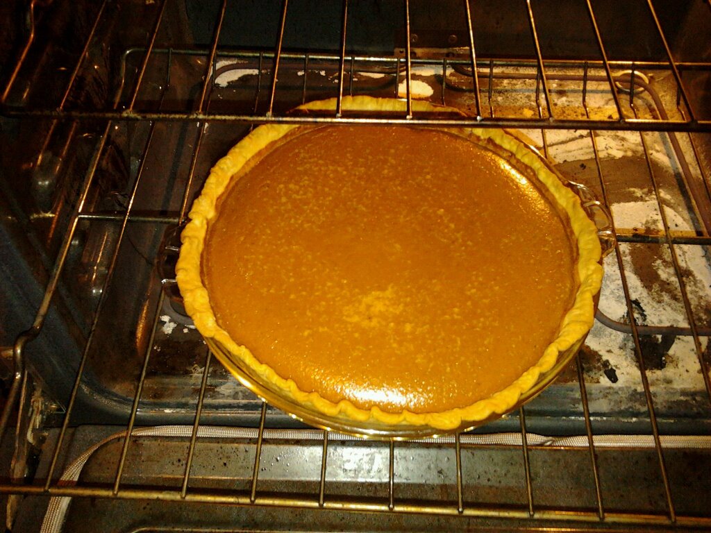 Janet's pumpkin pie. Very yummy! Janet's pumpkin pie. Very yummy!